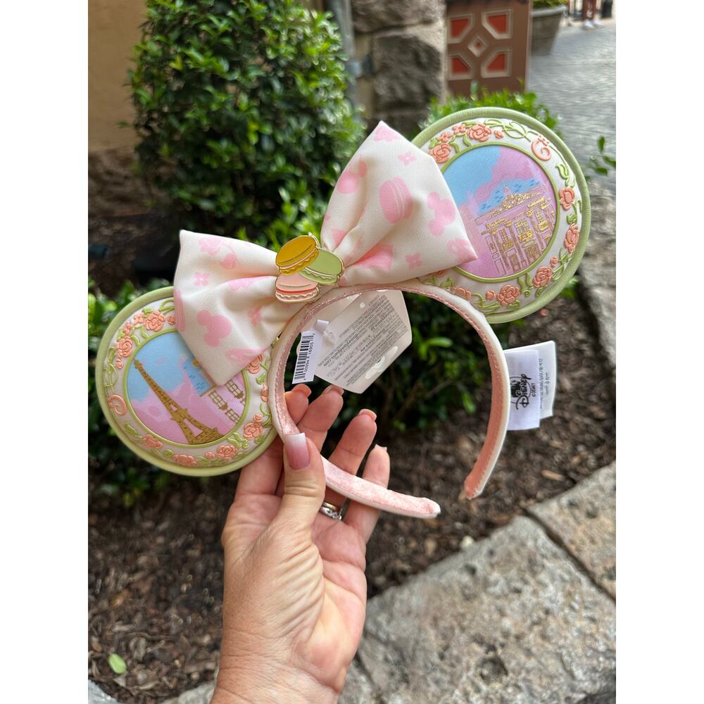 Disney Parks Epcot Paris France Macaroon Minnie Ears 2025